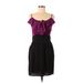 Single Casual Dress - Sheath: Purple Print Dresses - Women's Size Small