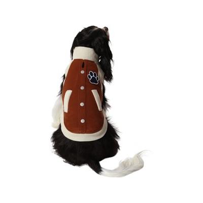 Frisco Lightweight Varsity Dog & Cat Jacket, Tan, X-Large