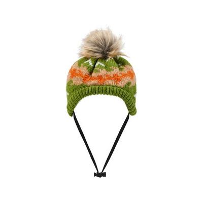 Frisco Striped Poof Dog & Cat Knitted Hat, X-Large/XX-Large