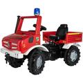 Tretfahrzeug ROLLY TOYS "rolly Unimog Fire" Tretfahrzeuge rot Kinder Kettcar Tretfahrzeug