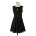 Express Casual Dress - A-Line Keyhole Sleeveless: Black Solid Dresses - Women's Size 2