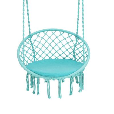 Costway Cushioned Hammock Swing Chair with Hanging Kit-Turquoise