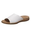 Pantolette GABOR, Damen, Gr. 37, weiß, Leder, klassisch, Schuhe, Sommerschuh, Schlappen mit Best Fitting, Topseller