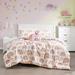 DCP 4 Piece All Season Bedding Comforter Set, Ultra Soft Polyester Elegant Bedding Comforters，Heart and Cute Rainbow