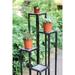 47.25 in. 4 Tier Grey Stone Cast Iron Plant Stand