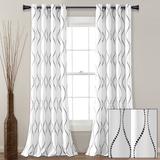 Lush Decor Swirl Light Filtering Window Curtain Panel Pair - 84" x 52"