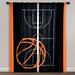 Lush Decor Basketball Game Window Curtain Panels Set