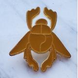 Disney Jewelry | Golden Scarab Beetle From Aladdin Disney Pin | Color: Gold/Orange | Size: Os