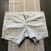 American Eagle Outfitters Shorts | American Eagle White Jean Shorts. Size 4. Super Low Shortie Style | Color: White | Size: 4