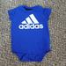 Adidas One Pieces | Adidas Baby Short Sleeve Onesie | Color: Blue/White | Size: 6mb