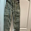 American Eagle Outfitters Jeans | American Eagle Hi Rise Cargo Jegging | Color: Green | Size: 0