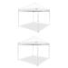 Caravan Global 10 Ft. W x 10 Ft. D Steel Pop-Up Canopy Metal/Steel/Soft-top in Gray/White | 125 H x 120 W x 120 D in | Wayfair 2 x CVAN21008100010