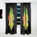 Design Art Luxury Fluid Art I Abstract Semi-Sheer Thermal Rod Pocket Single Curtain Panel Polyester/Linen | 84 H x 52 W in | Wayfair CTN40039-52-84