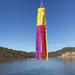 In The Breeze Polyester 40 x 6 in. Wind Sock in Indigo/Red/Yellow | 40 H x 6 W in | Wayfair 5138