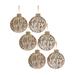 Melrose International 6 Piece Wooden Sentiment Holiday Shaped Ornament Set Wood in Brown/White | 6.25 H x 3.25 W x 3.25 D in | Wayfair 83286DS