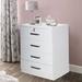 Latitude Run® Briles 4 Drawer Chest Wood in White | 43 H x 36 W x 22 D in | Wayfair 30832261C91142E5B80F3D8B532B8884