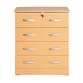 Inbox Zero Fillian 4 Drawer 29" W Dresser Wood in Brown | 36.5 H x 28.5 W x 15 D in | Wayfair 8B5F6D7D688C4421AA6465ABC5042207