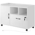 Inbox Zero Kajdan 1-Drawer Lateral Filing Cabinet Wood in White | 26 H x 35.4 W x 15.5 D in | Wayfair 3532F6BC278640C4858C607402599638