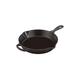 Le Creuset Signature Enamelled Cast Iron Deep Skillet With Helper Handle and Two Pouring Lips, For All Hob Types and Ovens, 26cm, 2 Litre, Matte Black, 20187260000422