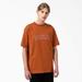 Dickies Men's Union Springs Short Sleeve T-Shirt - Gingerbread Brown Size S (WSR40)