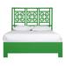 David Francis Furniture Palm Springs Low Profile Standard Bed Wood in Green | 60 H x 42 W x 85 D in | Wayfair B4105BED-TXL-S138