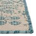 Gray 37 x 24 x 0.13 in Area Rug - The Twillery Co.® Medford Geometric Machine Woven Rectangle Indoor/Outdoor Area Rug in Light Aqua/Ivory | Wayfair