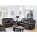 Red Barrel Studio® 2 Piece Faux Leather Reclining Living Room Set Faux Leather in Gray | 41 H x 82 W x 37 D in | Wayfair Living Room Sets