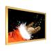 The Holiday Aisle® Christmas Holiday Fancy Santa Claus VII - Picture Frame Graphic Art on Canvas Metal in Black/Orange/White | Wayfair