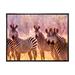 Ebern Designs African Zebra Family Portrait - Photograph on Canvas in White | 24 H x 36 W x 1 D in | Wayfair 6D2775FA726B4B32A67667F7905F9036