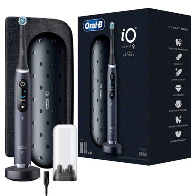 Oral-B - iO 9 in Schwarz + Lade-Reiseetui Elektrische Zahnbürsten 1 ct (243.89 € / 1 ct)