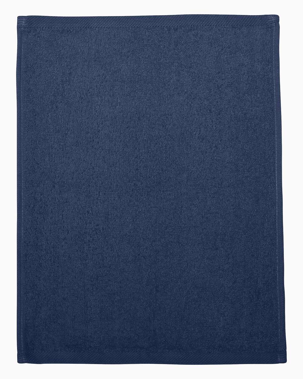Q-Tees T600 Hemmed Fingertip Towel in Navy Blue | Cotton TP600, T600J1