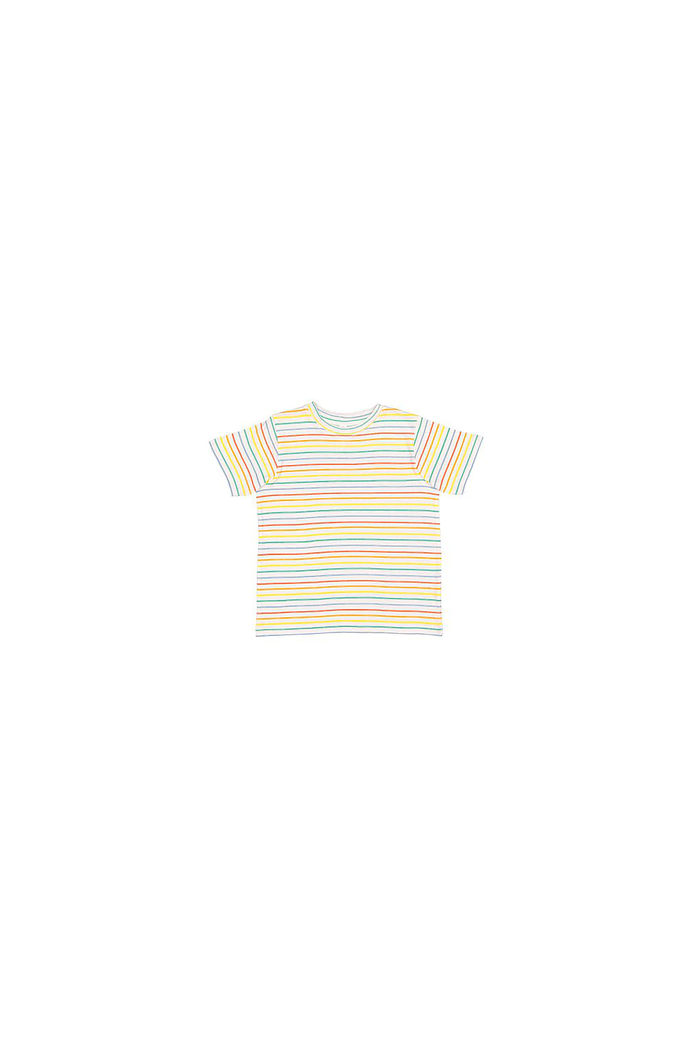 Rabbit Skins 3321 Toddler Fine Jersey T Shirt in Rainbow Stripe size 4 | Cotton LA3321, RS3321 - Rabbit Skins