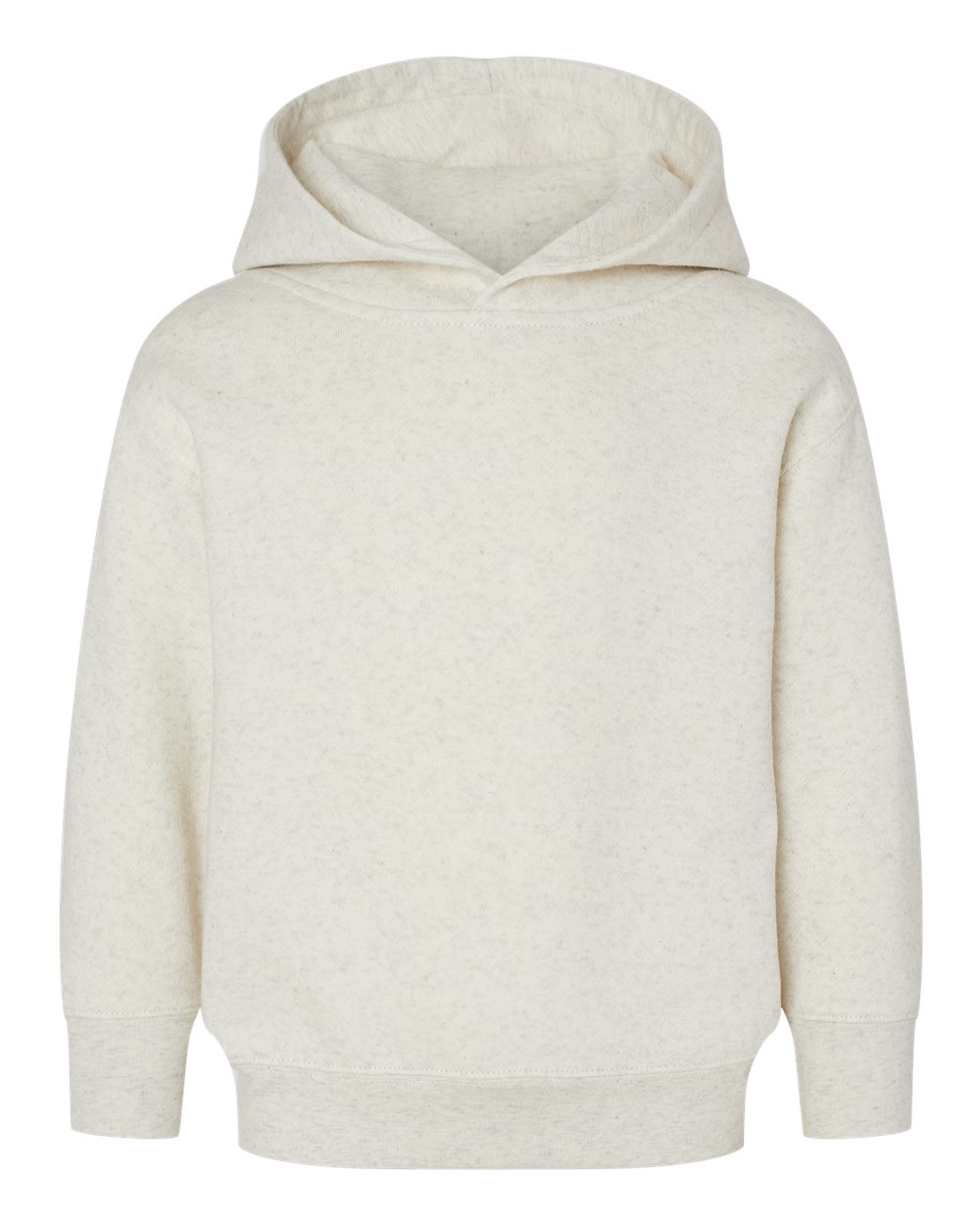 Rabbit Skins 3326 Toddler Pullover Fleece Hoodie in Natural Heather size 5/6 | Ringspun Cotton LA3326