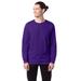 Hanes 5286 Men's 5.2 oz. ComfortSoft Cotton Long-Sleeve T-Shirt in Purple size XL