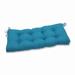 Pillow Perfect Outdoor Veranda Turquoise Blown Bench Cushion