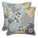 Pillow Perfect Outdoor Lois Vapor 16.5-inch Throw Pillow (Set of 2) - 16.5 X 16.5 X 5 - 16.5 X 16.5 X 5