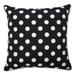 Pillow Perfect Outdoor Polka Dot Black 25-inch Floor Pillow - 25 X 25 X 5 - 25 X 25 X 5