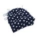 Pillow Perfect Outdoor Macey Americana Reversible Chair Pad (Set of 2) - 15.5 X 16 X 4