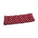 Pillow Perfect Outdoor Polka Dot Red Blown Bench Cushion