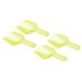 4Pcs Ice Scoop Plastic 5.9x3.3x2.4" Flour Cereal Sugar Shovel Yellow