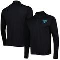 "Men's Levelwear Black Chicago Bulls Nano Engineered Knit Fabric Quarter-Zip Jacket"