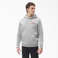 Dickies Men's Fleece Embroidered Chest Logo Hoodie - Heather Gray Size M (TWR20)