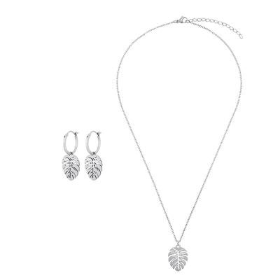 Heideman - Set Folium silberfarben poliert Schmuck-Set 1 ct Damen