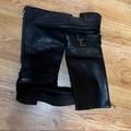 J. Crew Shoes | J Crew Tall Zip Buckle Knee Boots Size 10 | Color: Black/Blue | Size: 10