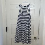 J. Crew Dresses | J.Crew Navy And White Striped Tank Dress. Size X-Small. Never Worn. | Color: Blue/White | Size: Xs