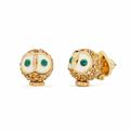 Kate Spade Jewelry | Kate Spade Night Bird Pave Owl Stud Earrings | Color: Gold/Green | Size: Os