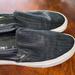 Vans Shoes | Black Textured Leather Size 10 Slip On Vans | Color: Black | Size: 10