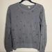 J. Crew Sweaters | J. Crew Gray Embellished Crew Neck Sweater | Color: Black/Gray | Size: S