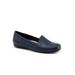 Wide Width Women's Sage Loafer by Trotters in Navy (Size 6 W)