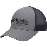 Men's Columbia Graphite/Black PFG Trucker Snapback Hat